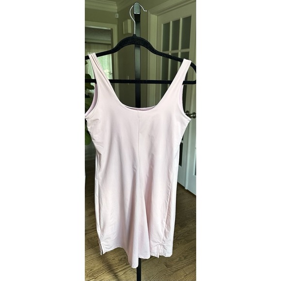 Nike Flex Pink Athletic Tank Dress Women's Small Built-In Bra Pockets NWT - Picture 7 of 15